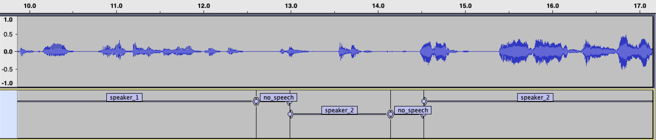 Audacity speakers result